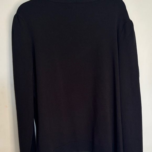 Black Cardigan with Pearl Accents - Picture 4 of 5